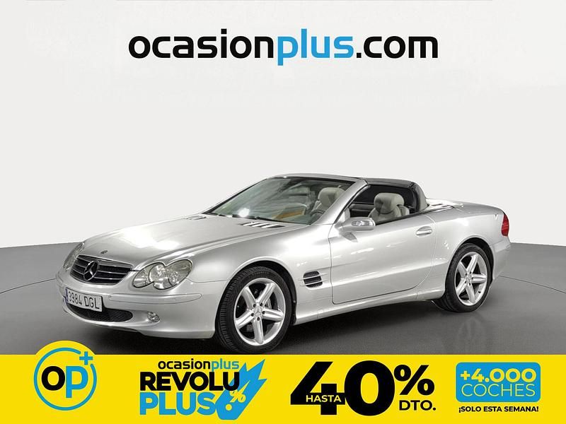 Usado Mercedes SL500 306 CV (225 kW) 2005 Gris Descapotable