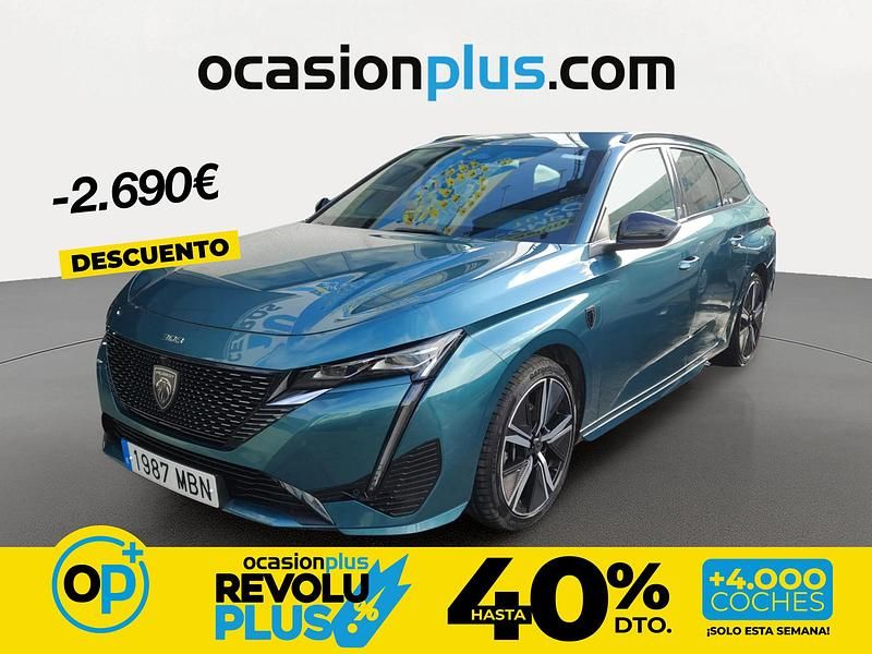 Usado Peugeot 308 GT 130 CV (95 kW) 2022 Azul Familiar
