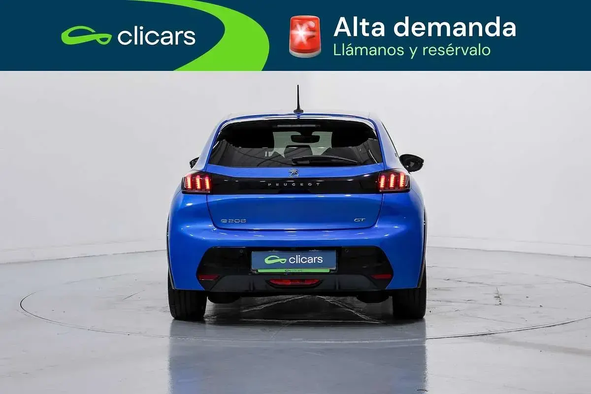 Usado Peugeot e-208 GT 100 kW (136 CV) 2021 Azul Utilitario