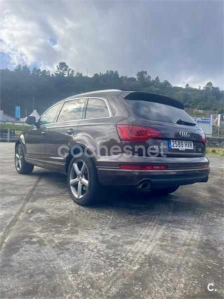 Usado Audi Q7 S-Line 245 CV (180 kW) 2014 Granate SUV