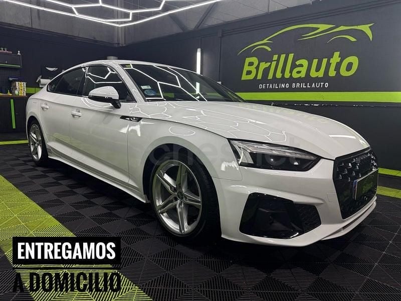 Usado Audi A5 Sportback S-Line 163 CV (119 kW) 2020 Blanco Utilitario