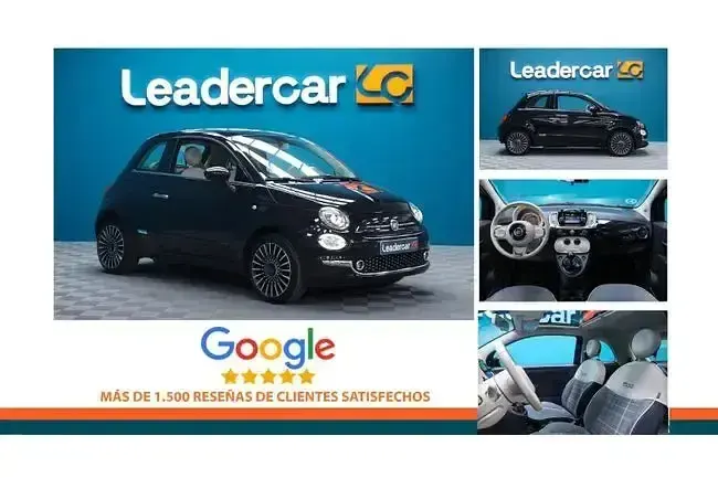 Usado Fiat 500 Lounge 69 CV (50 kW) 2016 Negro Utilitario