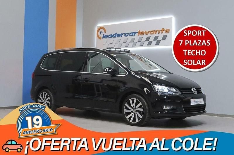 Negro Usado 2018 VW Sharan Sportline Monovolumen | 25.900 € (Precio justo) - Imagen 1/4