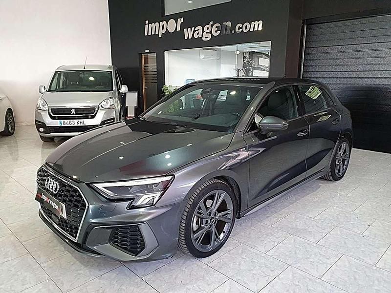 Negro Usado 2024 Audi A3 Sportback S-Line Utilitario | 26.500 € (Un poco caro) - Imagen 1/4