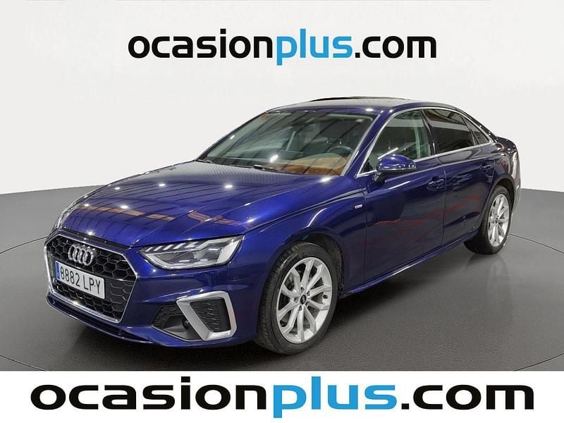 Usado Audi A4 S-Line 136 CV (100 kW) 2021 Azul Berlina
