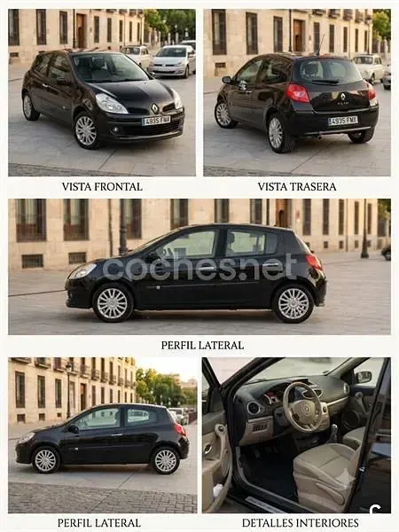 Usado Renault Clio II Dynamique 85 CV (62 kW) 2007 Negro Berlina