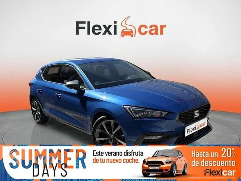 Azul Usado 2024 Seat Leon FR Berlina | 21.490 € (Buen precio) - Imagen 1/4