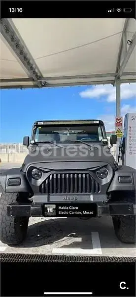 Usado Jeep Wrangler 118 CV (86 kW) 2001 Negro SUV