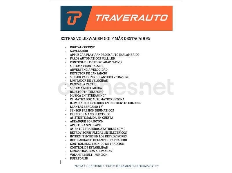 Usado VW Golf VIII Life 110 CV (80 kW) 2023 Negro Utilitario