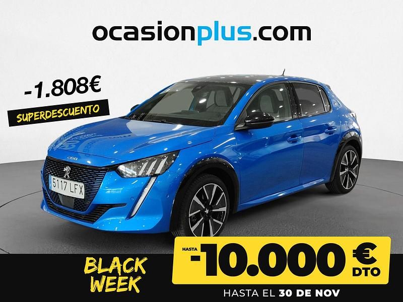 Azul Usado 2020 Peugeot e-208 GTi Utilitario | 19.890 € (Un poco caro) - Imagen 1/4