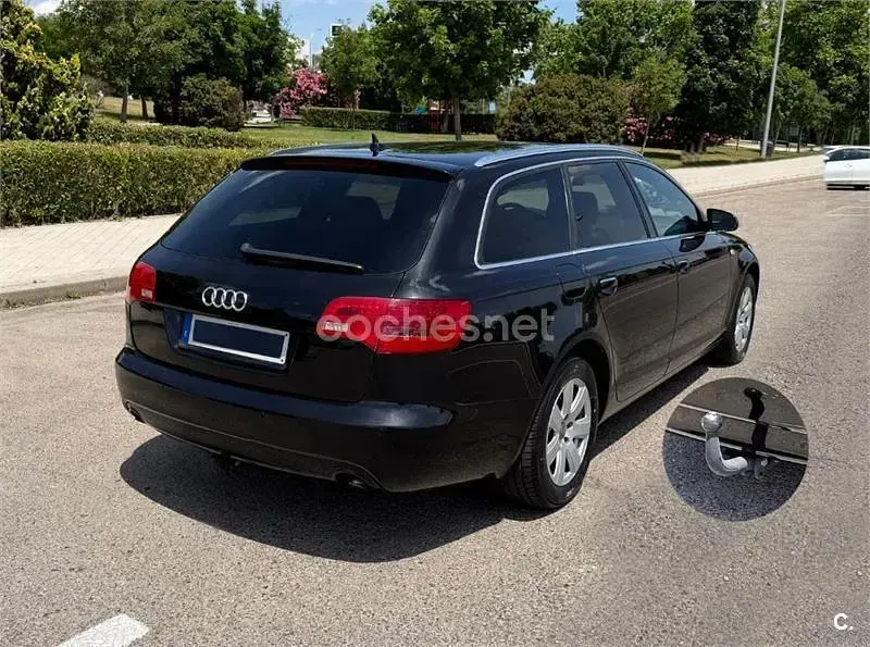 Usado Audi A6 S-Line 225 CV (165 kW) 2007 Negro Familiar