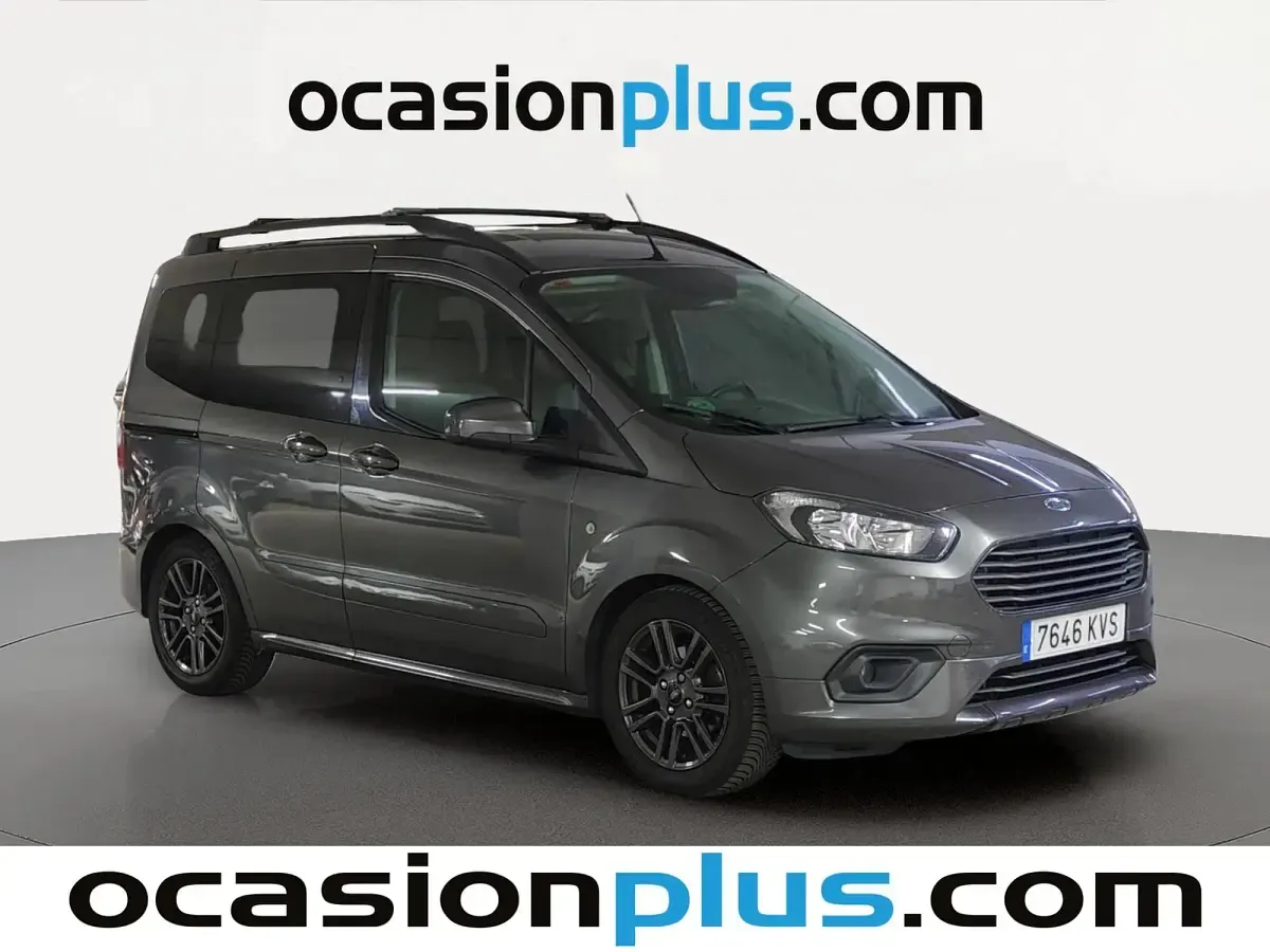 Usado Ford Tourneo Courier Sport 102 CV (75 kW) 2019 Gris Monovolumen