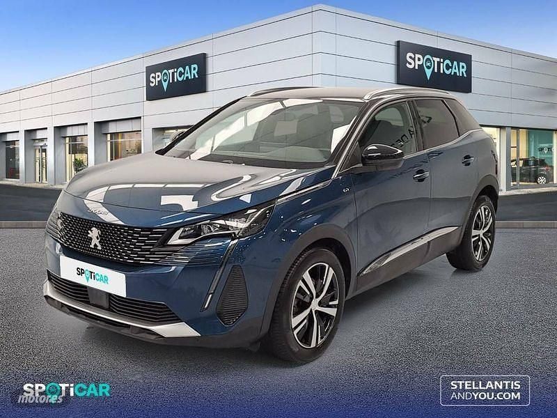 Azul Usado 2022 Peugeot 3008 GT SUV | 25.900 € (Caro) - Imagen 1/4