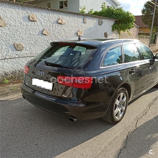 Usado Audi A6 190 CV (139 kW) 2014 Negro Familiar