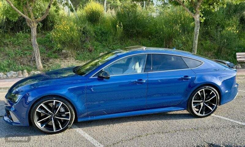Usado Audi RS7 Performance 605 CV (444 kW) 2016 Azul Utilitario