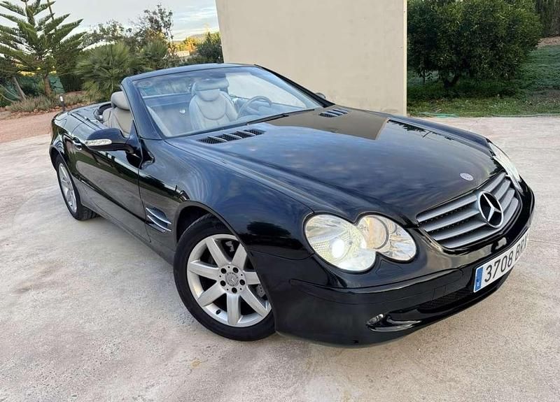 Negro Usado 2002 Mercedes SL500 Descapotable | 19.500 € (Precio justo) - Imagen 1/4