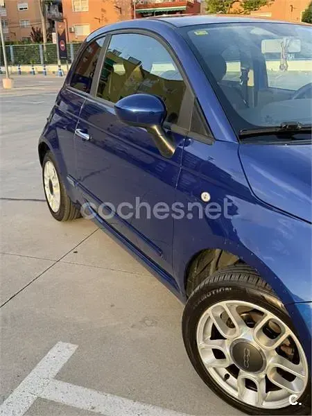 Usado Fiat 500 69 CV (50 kW) 2010 Azul Berlina