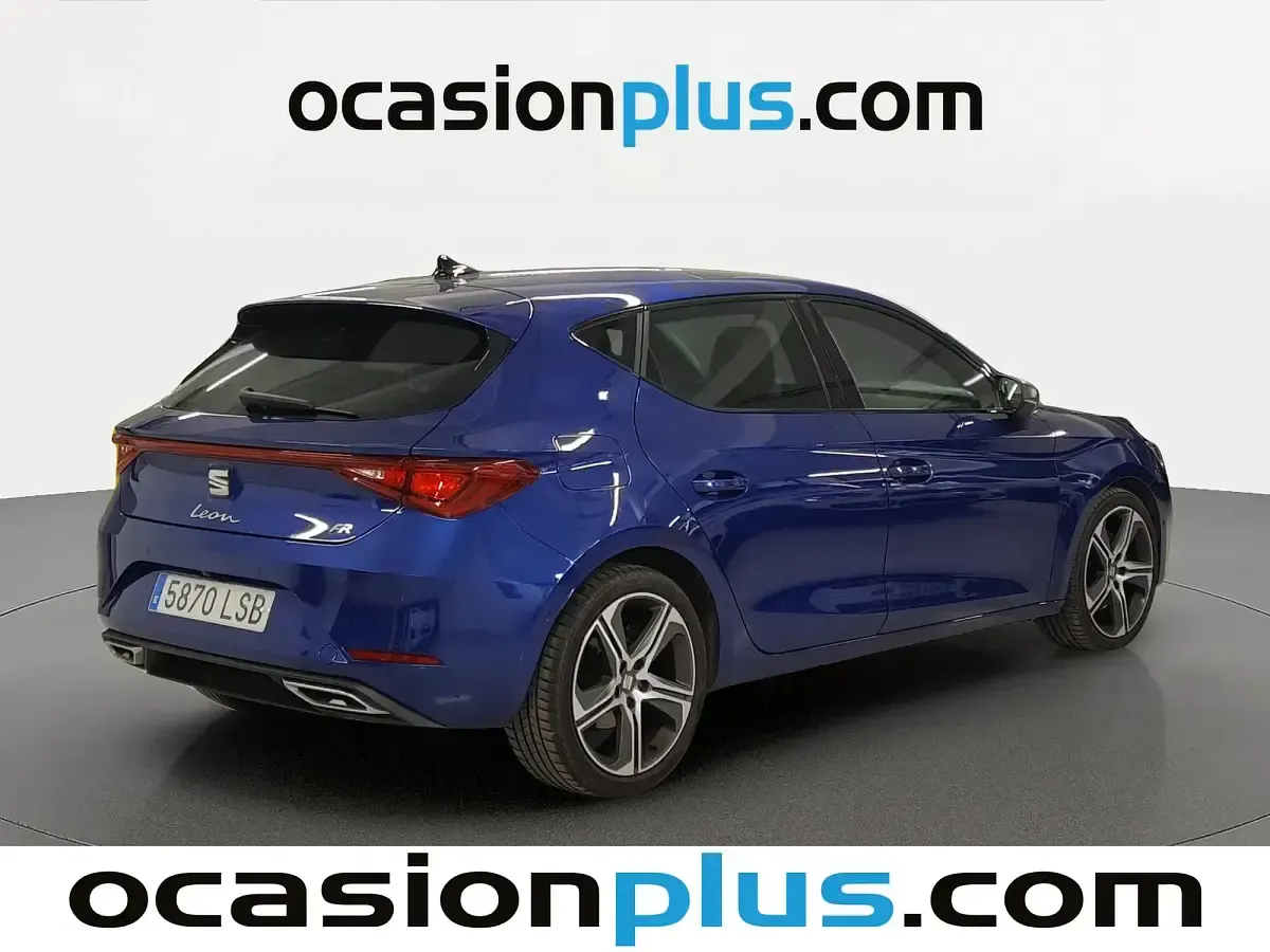 Usado Seat Leon FR 150 CV (110 kW) 2021 Azul