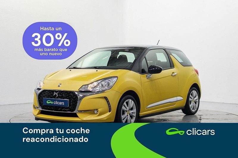 Amarillo Usado 2016 DS Automobiles DS3 Utilitario | 9590 € (Precio justo) - Imagen 1/4