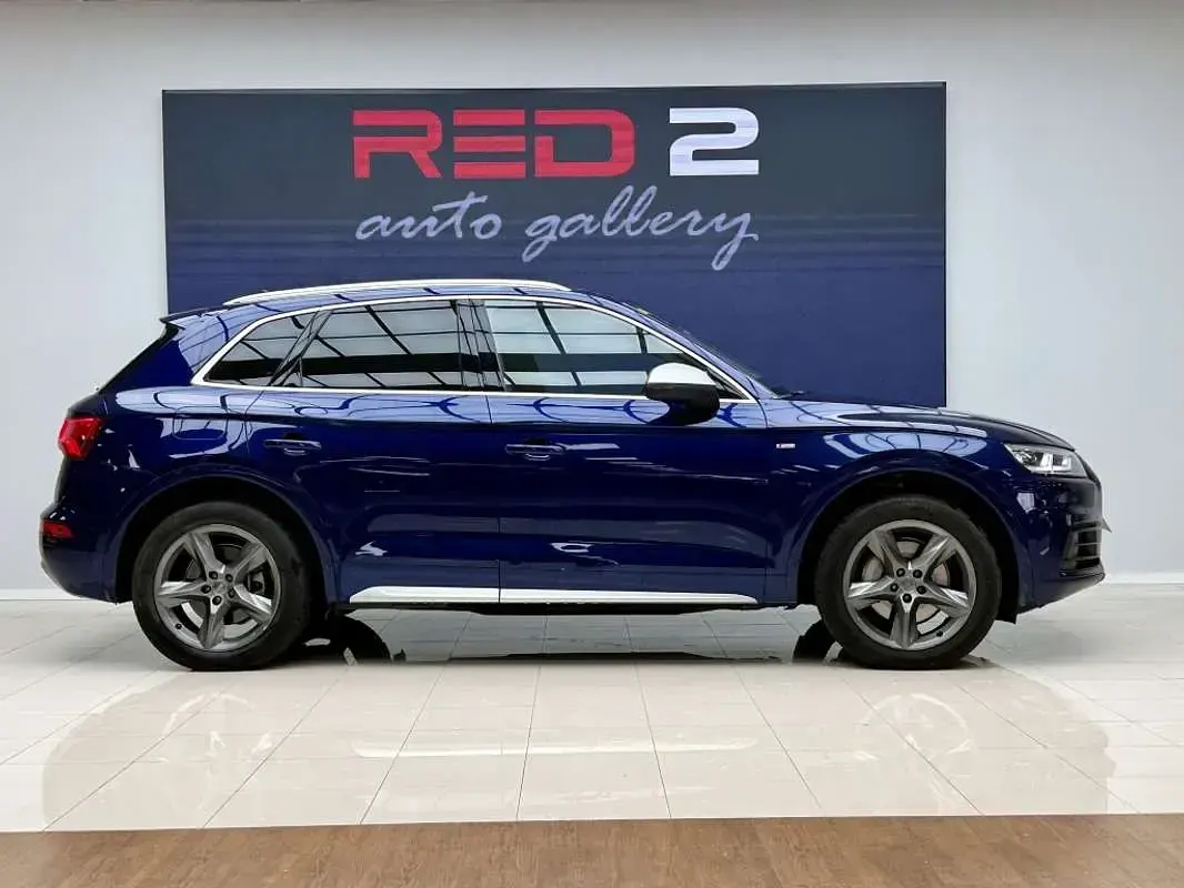 Begagnad Audi Q5 S-Line 252 HK (185 kW) 2017 Blå SUV