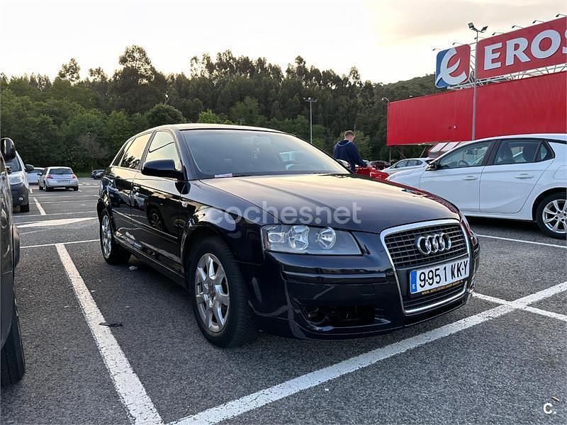 Usado Audi A3 Ambition 140 CV (102 kW) 2008 Azul Utilitario
