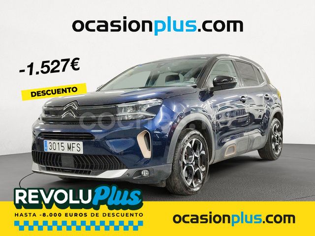 Azul Usado 2023 Citroën C5 Aircross PureTech SUV | 16.350 € (Precio justo) - Imagen 1/4