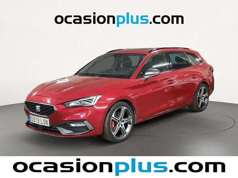 Rojo Usado 2021 Seat Leon ST FR Familiar | 19.900 € (Precio justo) - Imagen 1/4