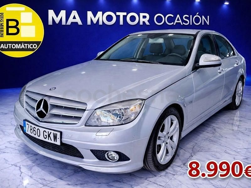 Usado Mercedes C220 Avantgarde 170 CV (125 kW) 2009 Gris / plata Berlina