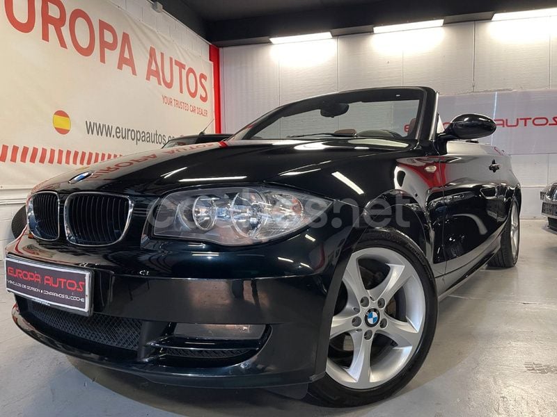 Negro Usado 2008 BMW 120 Cabriolet Descapotable | 8990 € (Precio justo) - Imagen 1/4