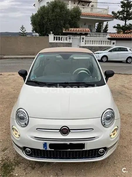 Usado Fiat 500C Lounge 105 CV (77 kW) 2016 Beige Descapotable
