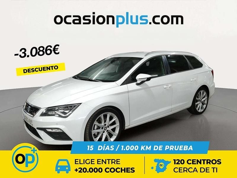 Blanco Usado 2019 Seat Leon FR Familiar | 15.800 € (Precio justo) - Imagen 1/4