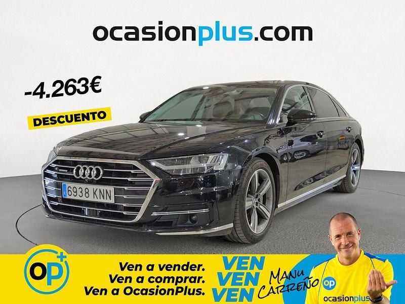 Usado Audi A8 340 CV (250 kW) 2018 Negro Berlina