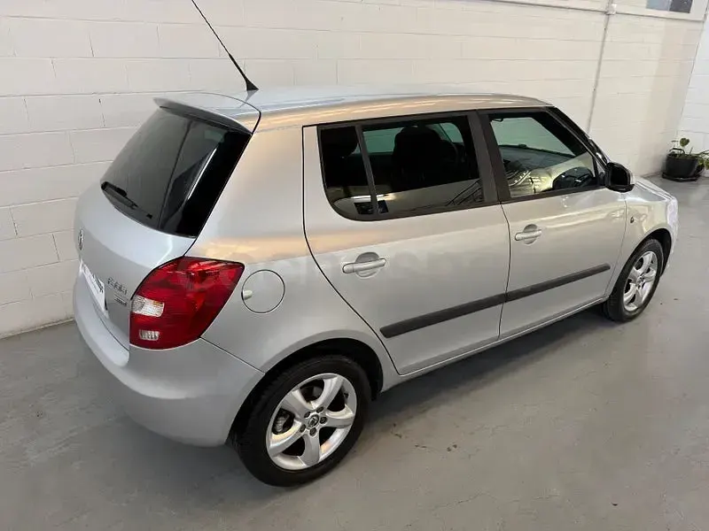 Usado Skoda Fabia Family 75 CV (55 kW) 2011 Gris / plata Berlina