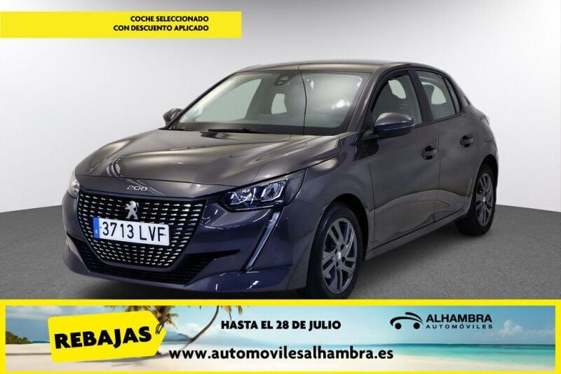 Gris Usado 2022 Peugeot 208 Active Utilitario | 12.290 € (Precio justo) - Imagen 1/4
