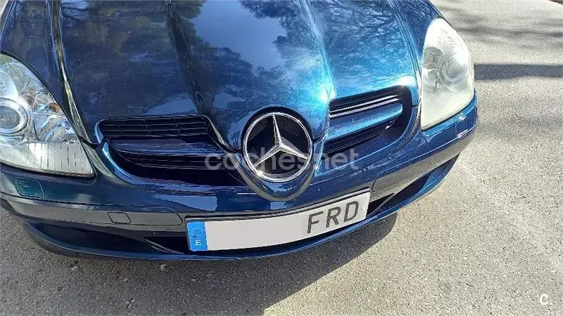 Usado Mercedes SLK200 163 CV (119 kW) 2004 Azul Descapotable