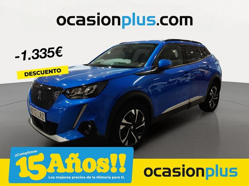 Azul Usado 2021 Peugeot 2008 Allure SUV | 14.690 € (Precio justo) - Imagen 1/4