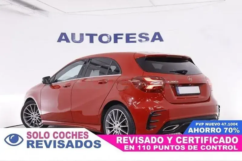 Usado Mercedes A200 AMG line 136 CV (100 kW) 2016 Rojo Berlina
