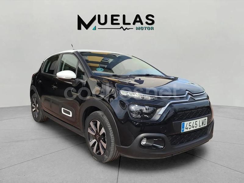 Negro Usado 2022 Citroën C3 PureTech Berlina | 9990 € (Buen precio) - Imagen 1/4