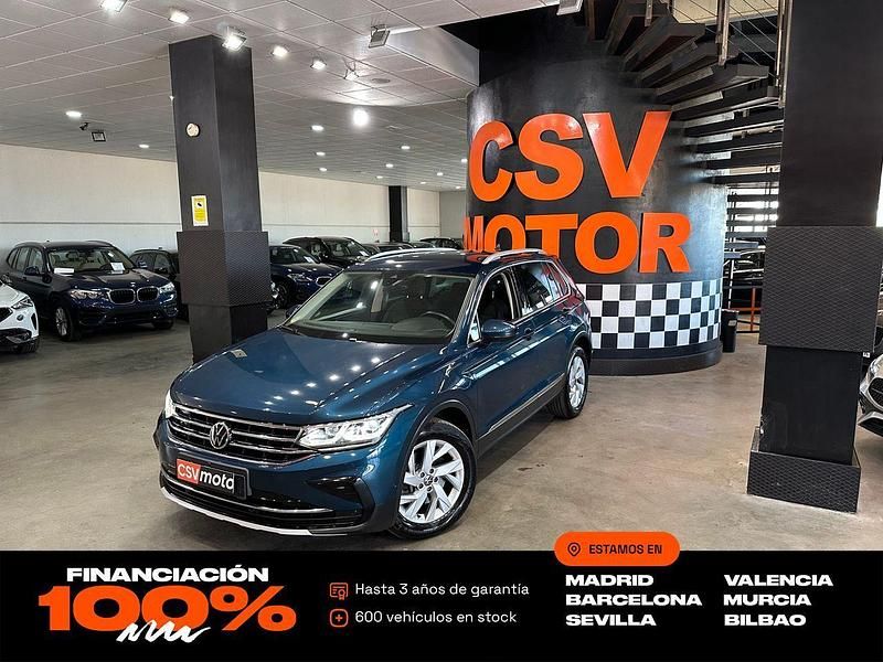 Azul Usado 2021 VW Tiguan Life SUV | 25.850 € (Un poco caro) - Imagen 1/4