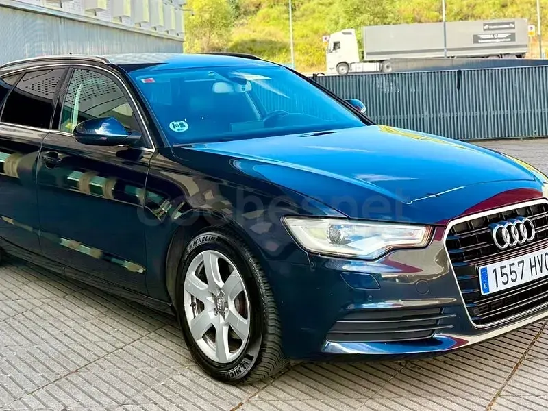 Usado Audi A6 177 CV (130 kW) 2014 Negro Familiar