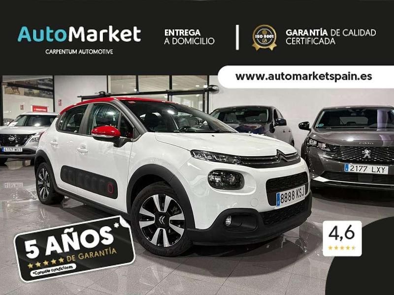 Blanco Usado 2018 Citroën C3 Feel Utilitario | 8900 € (Precio justo) - Imagen 1/4