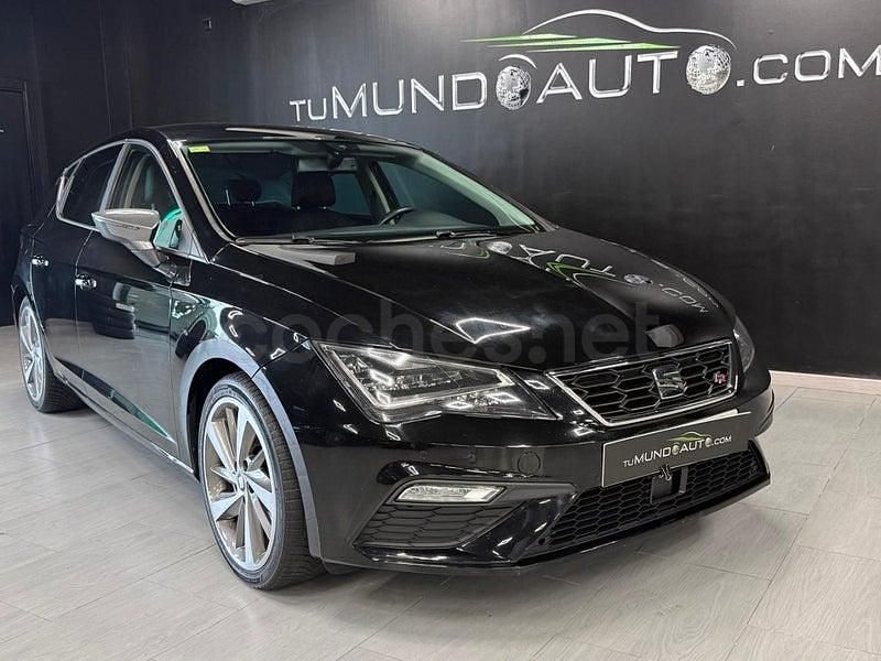 Usado Seat Leon FR 184 CV (135 kW) 2016 Negro Berlina