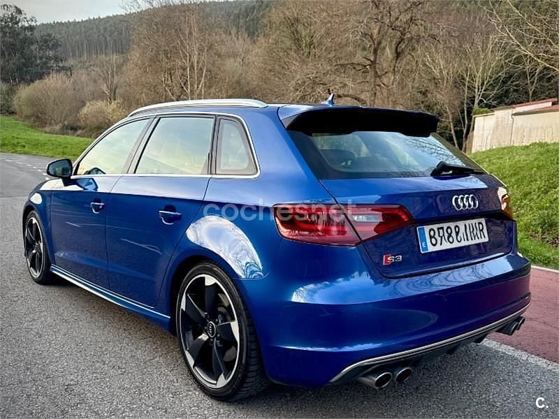 Usado Audi S3 Premium 300 CV (220 kW) 2014 Azul Berlina