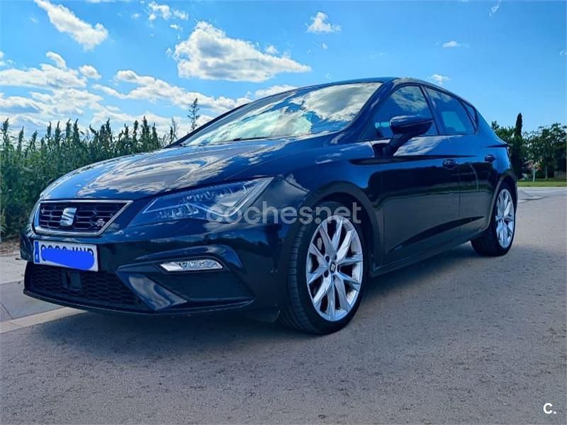 Negro Usado 2019 Seat Leon FR Berlina | 14.700 € (Buen precio) - Imagen 1/4