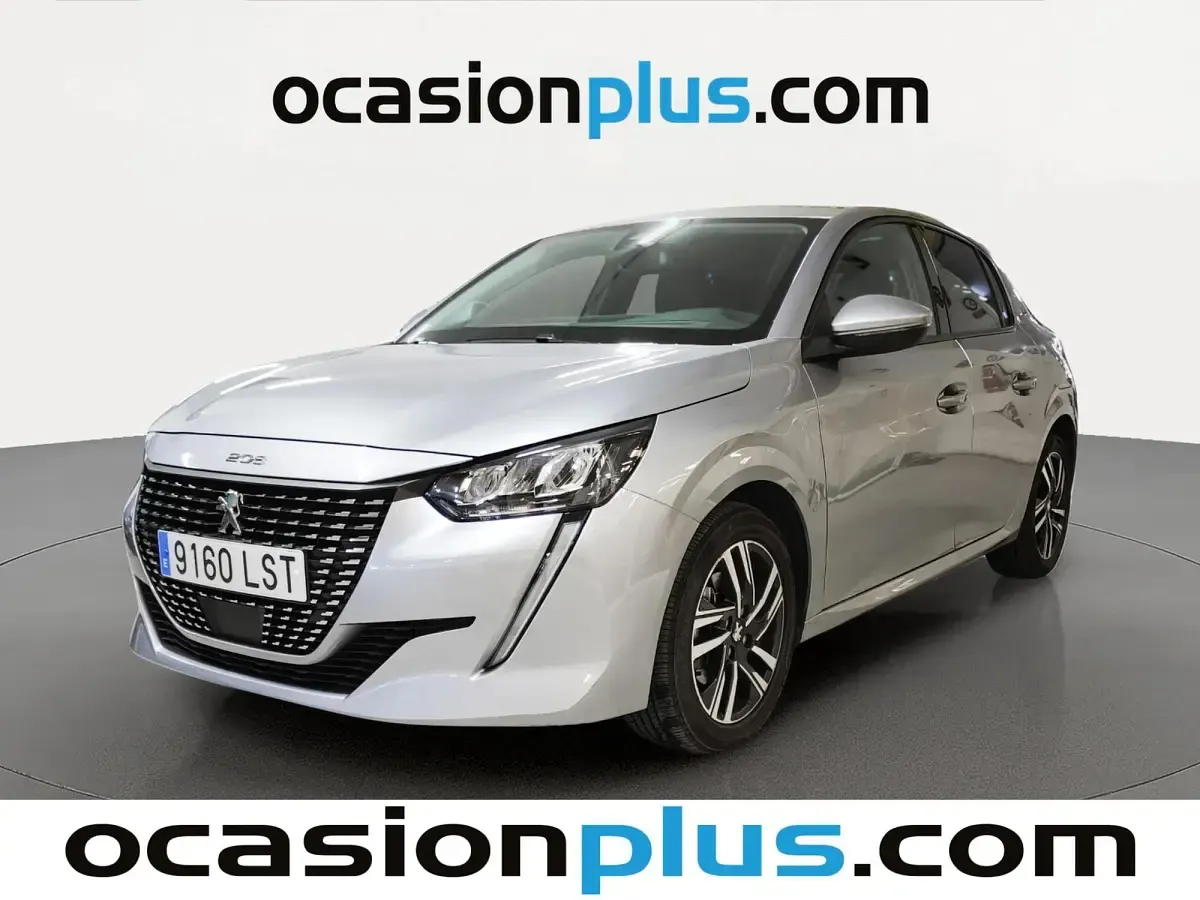 Usado Peugeot 208 Allure 102 CV (75 kW) 2021 Gris plata Utilitario