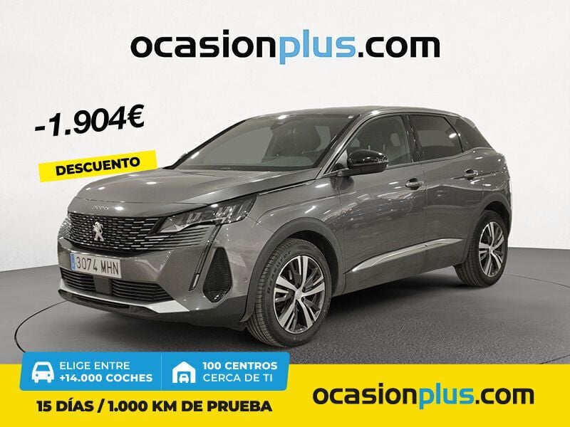 Gris Usado 2023 Peugeot 3008 Allure SUV | 20.950 € (Precio justo) - Imagen 1/4