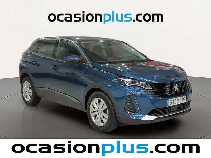 Usado Peugeot 3008 Active 130 CV (95 kW) 2021 Azul SUV