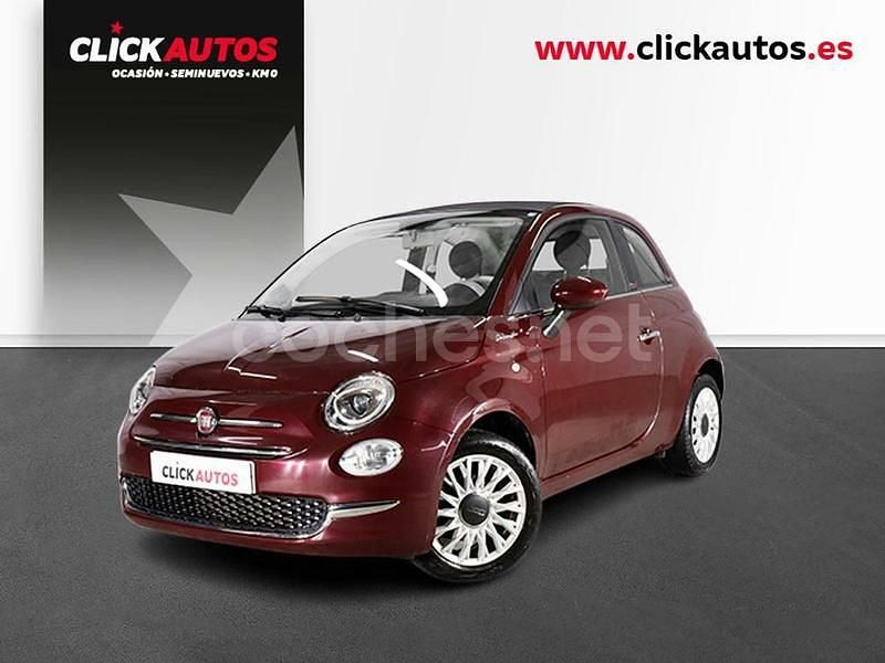 Granate Usado 2021 Fiat 500C Dolcevita Descapotable | 10.250 € (Buen precio) - Imagen 1/4