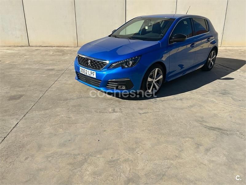 Usado Peugeot 308 GT 130 CV (95 kW) 2021 Azul Berlina