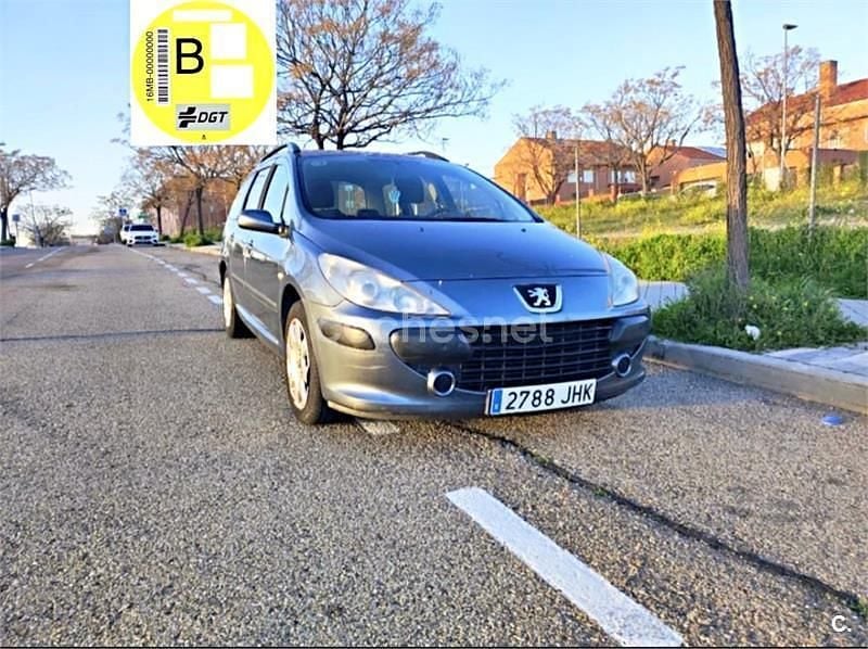 Usado Peugeot 307 110 CV (80 kW) 2007 Azul Familiar